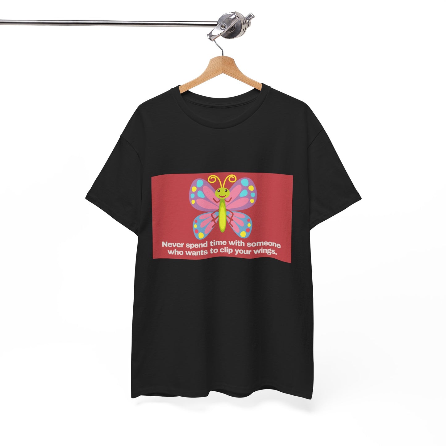 Gravitee 100% Cotton Graphic Adult T-Shirt | NO CLIPPING OF WINGS