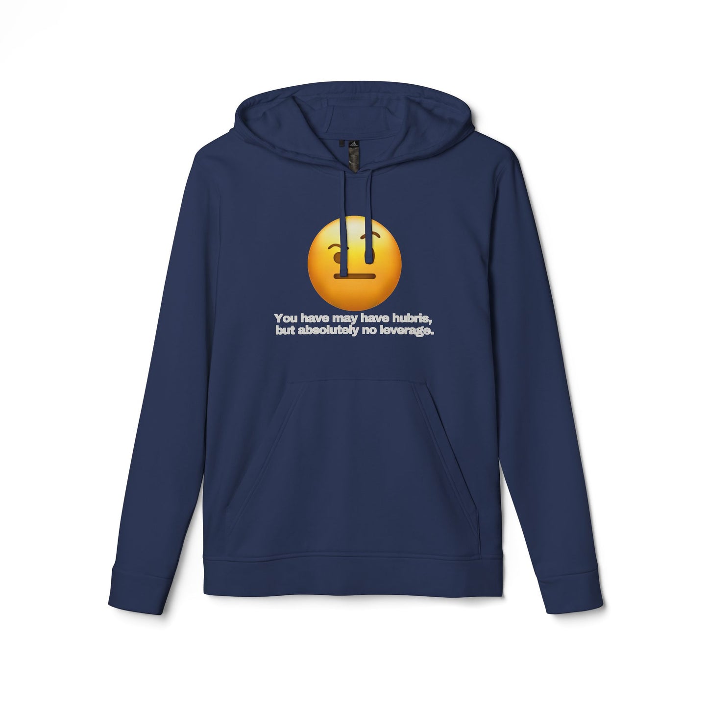 adidas® Personalized Unisex Fleece Hoodie by Gravitee | HUBRIS BUT NO LEVERAGE