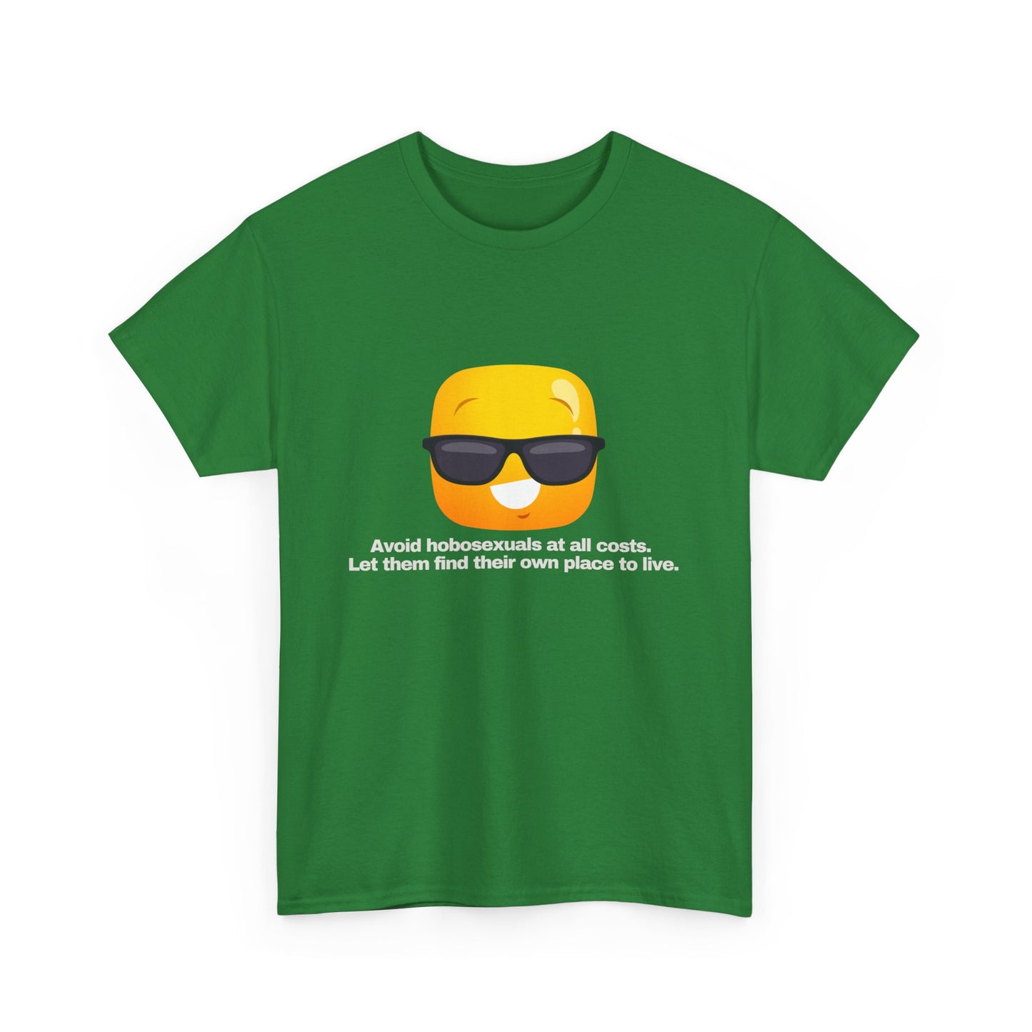Gravitee 100% Cotton Graphic Adult T-Shirt | AVOID HOBOSEXUALS AT ALL COSTS