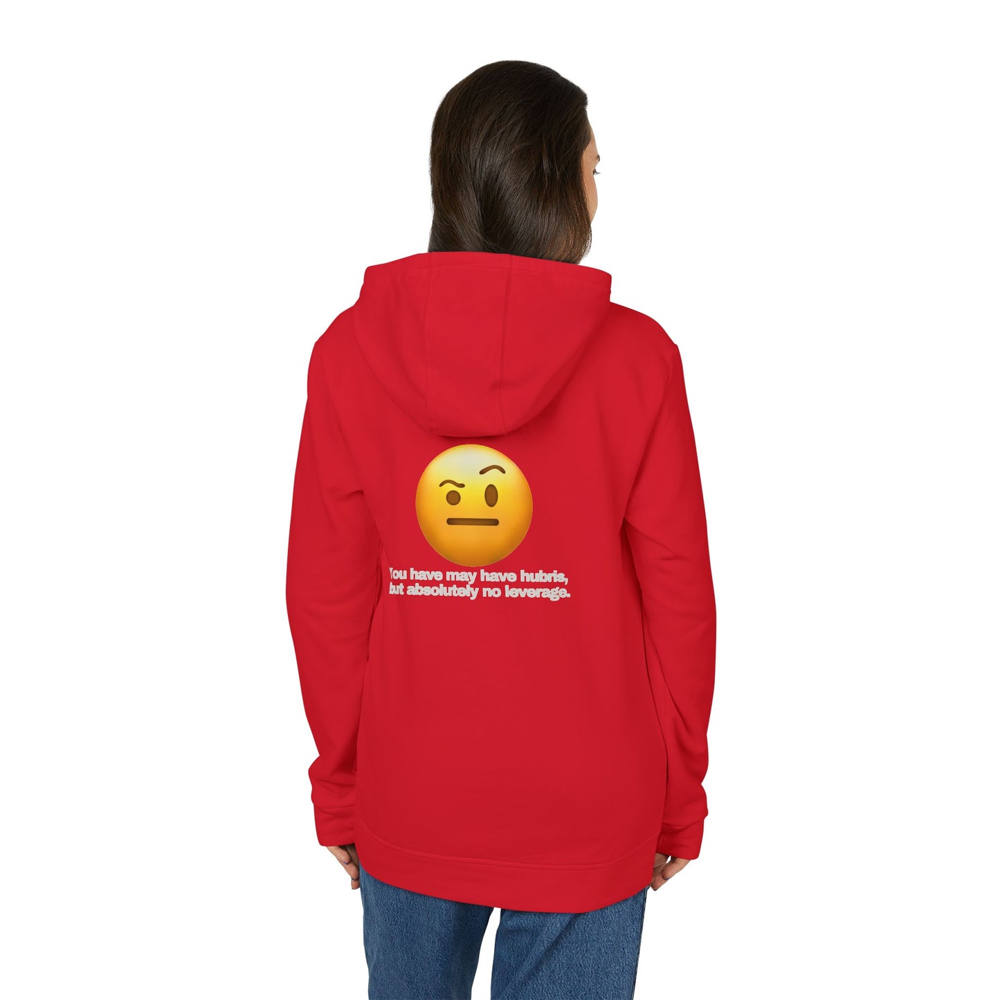 adidas® Personalized Unisex Fleece Hoodie by Gravitee | HUBRIS BUT NO LEVERAGE