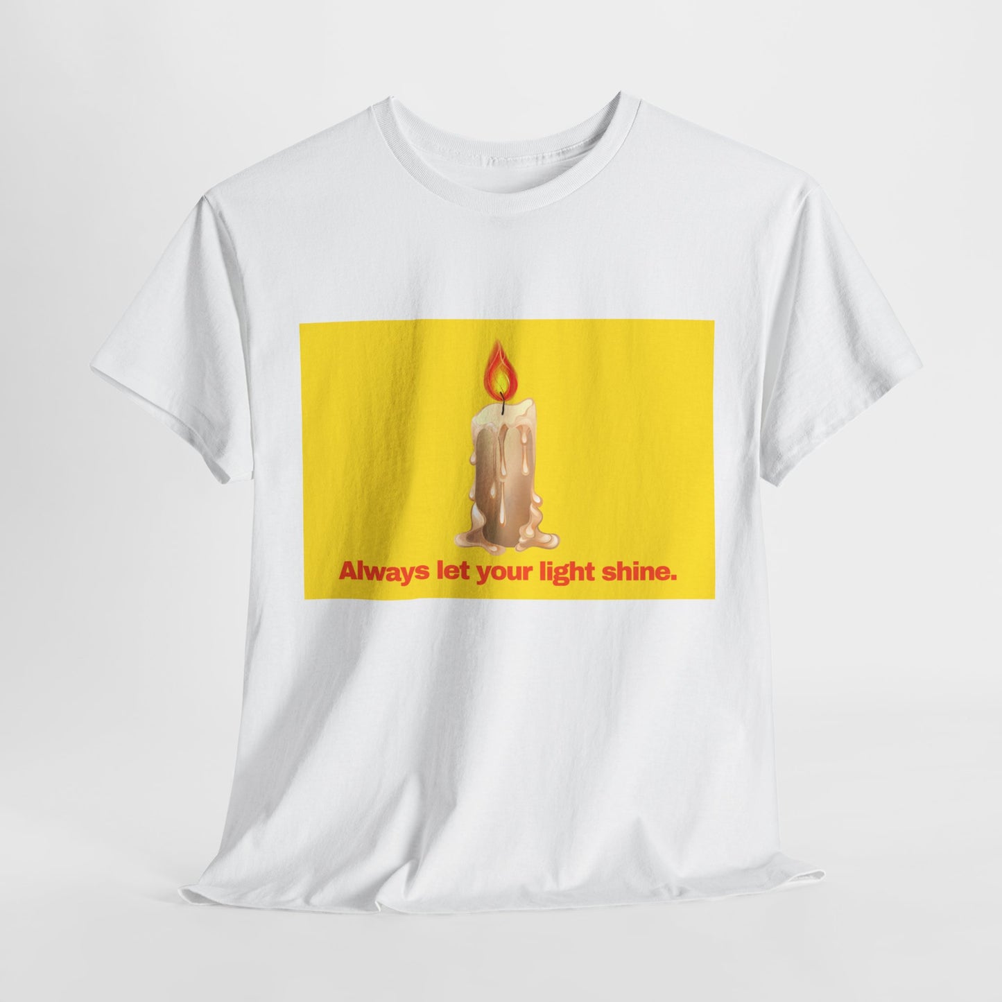 Gravitee 100% Cotton Graphic Adult T-Shirt | ALWAYS LET YOUR LIGHT SHINE